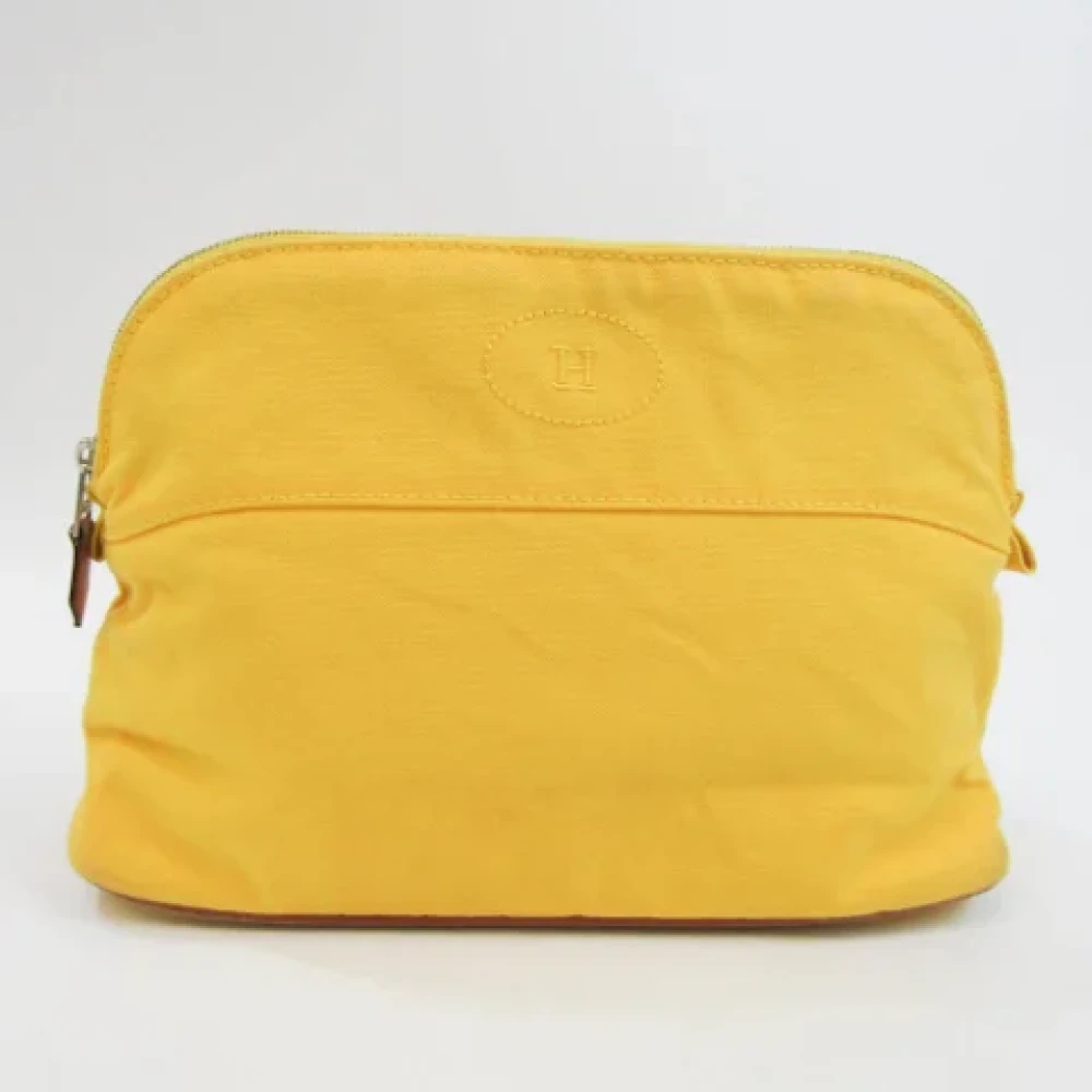 Hermès Vintage Pre-owned Leather pouches Yellow Dames