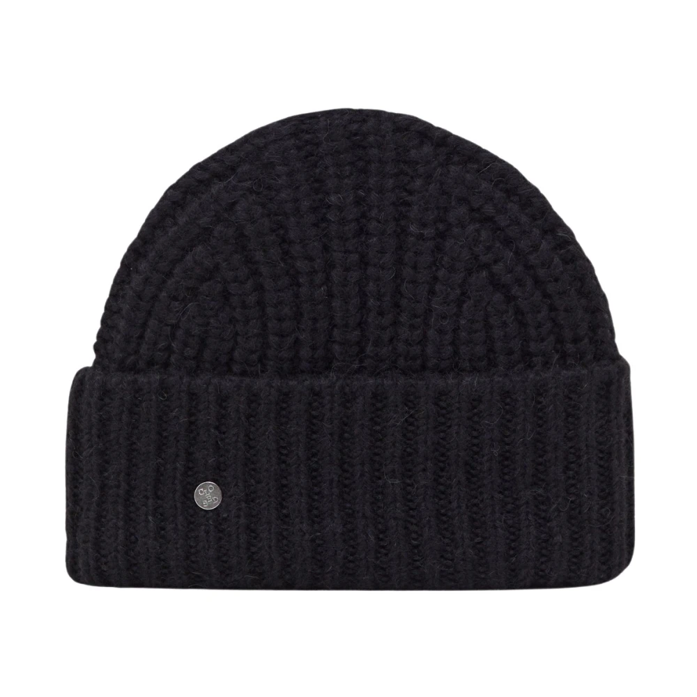 Closed Gebreide Alpaca Omslagmuts Black Dames