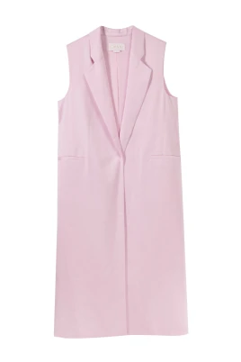 Rosa Satäng Lång Väst