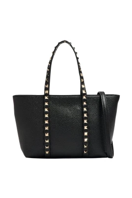 Studded Leather Tote Bag