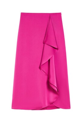 ruffled-satin-skirt-in-fuchsia