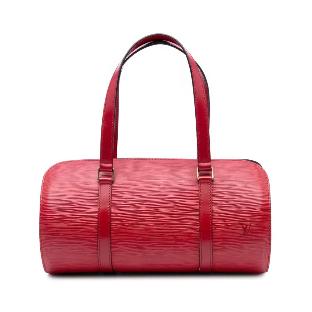 Louis Vuitton Vintage Women's Red Pre-Owned Structu Leather Handbag