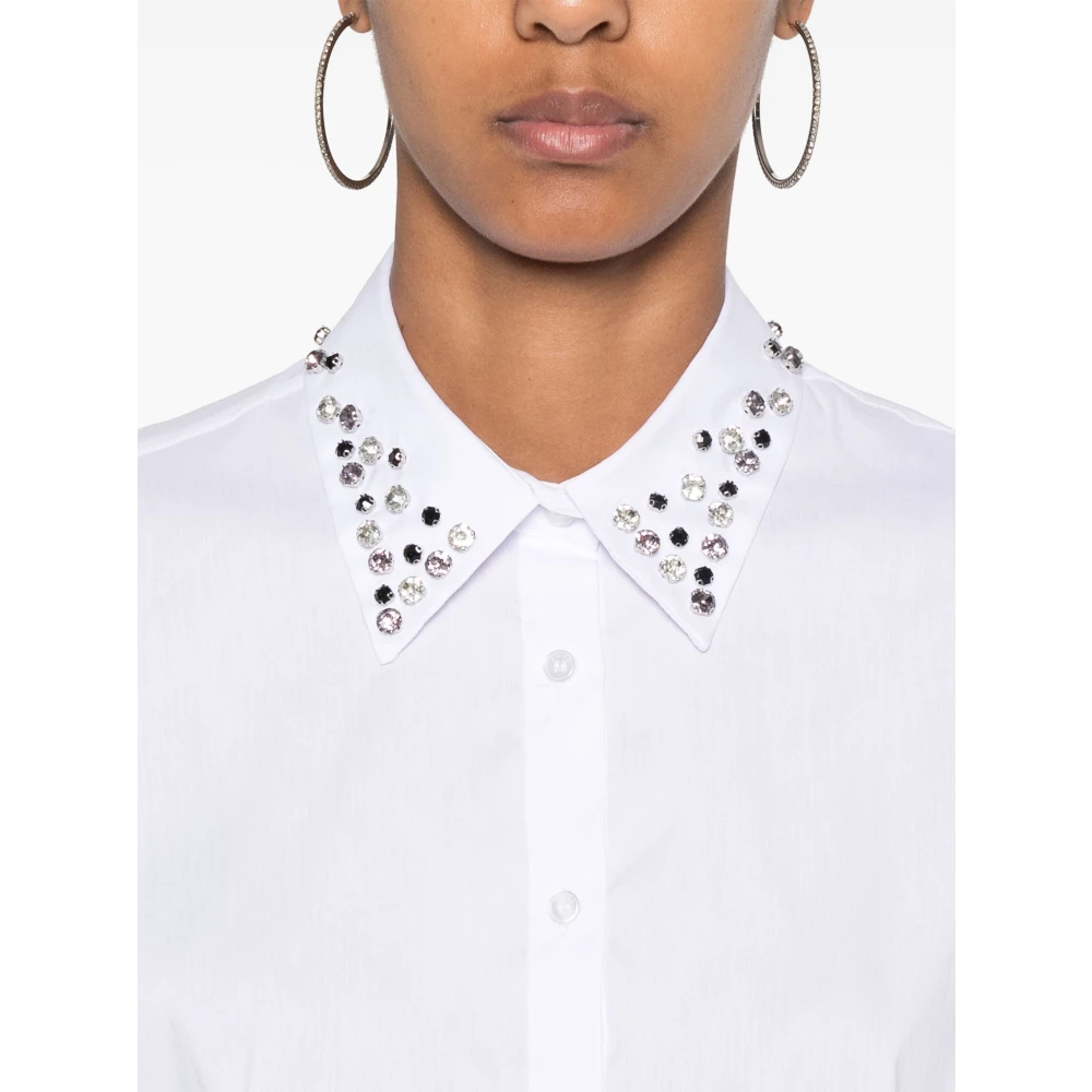 Kaos Blouse met Strass White Dames