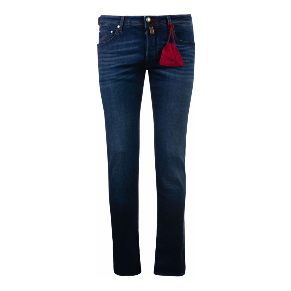 Jacob Cohën Blauwe Denim Jeans met 5 Zakken Blue Heren