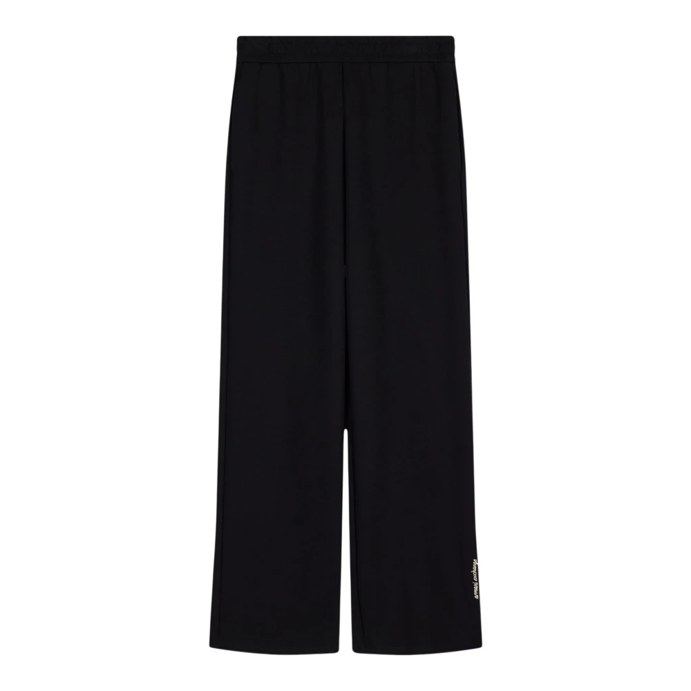 Armani Exchange , Sweatpants, Female, Black, L, Wide-Leg Joggers