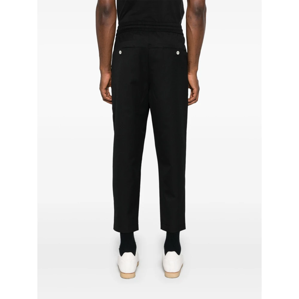 Drole de Monsieur Zwarte Cropped Broek Black Heren