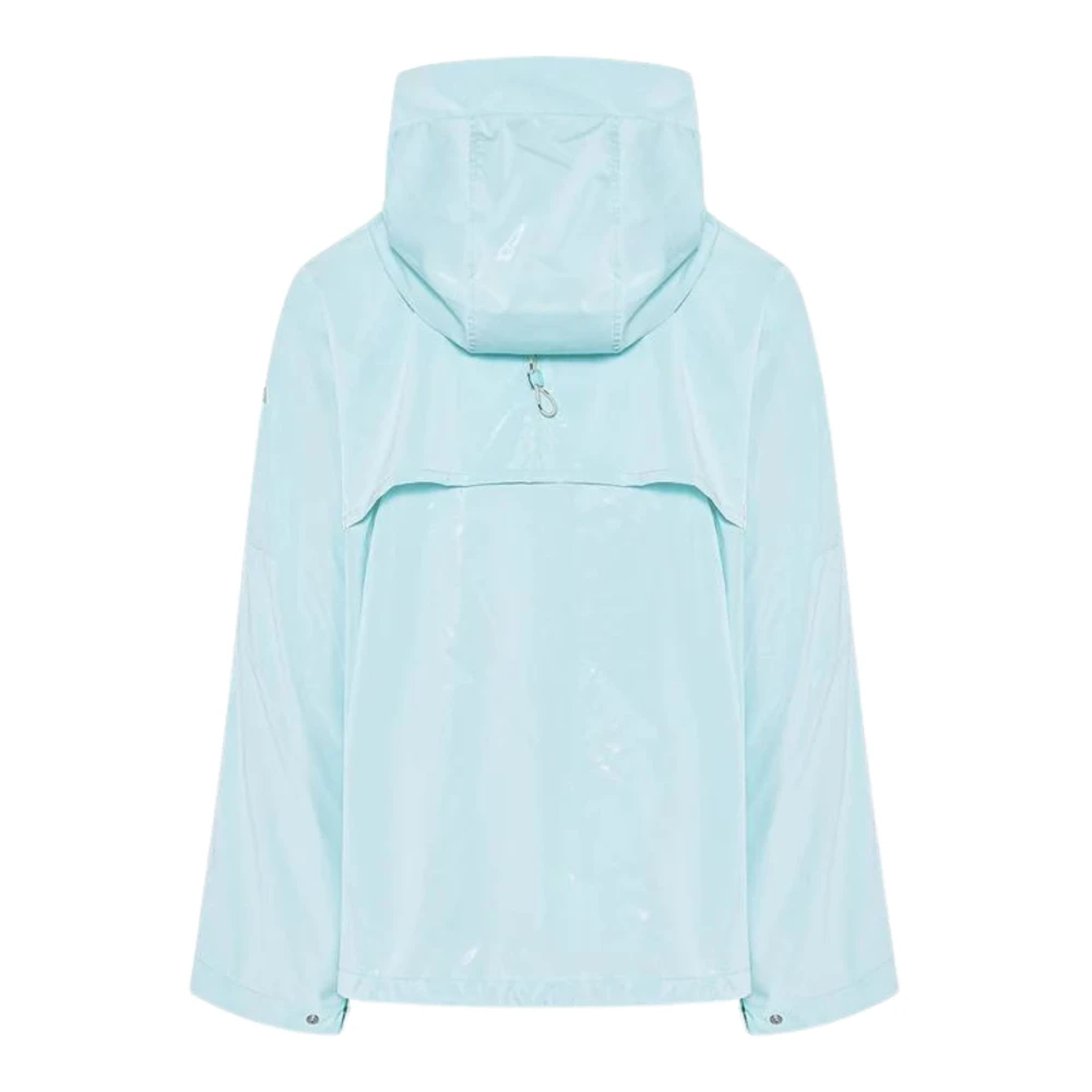 Duno Capuchon Kimono Mouw Jas Blue Dames