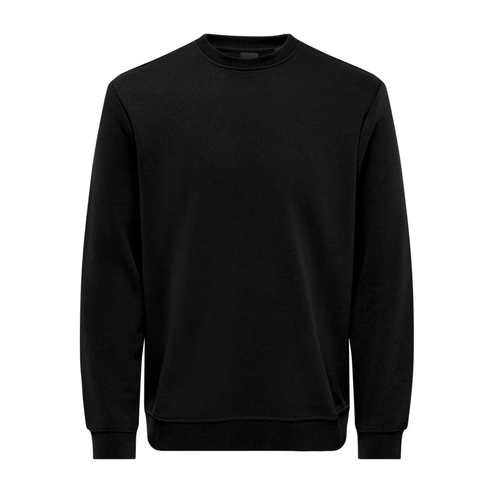 Only & Sons Heren Crew Neck Sweatshirt Black Heren