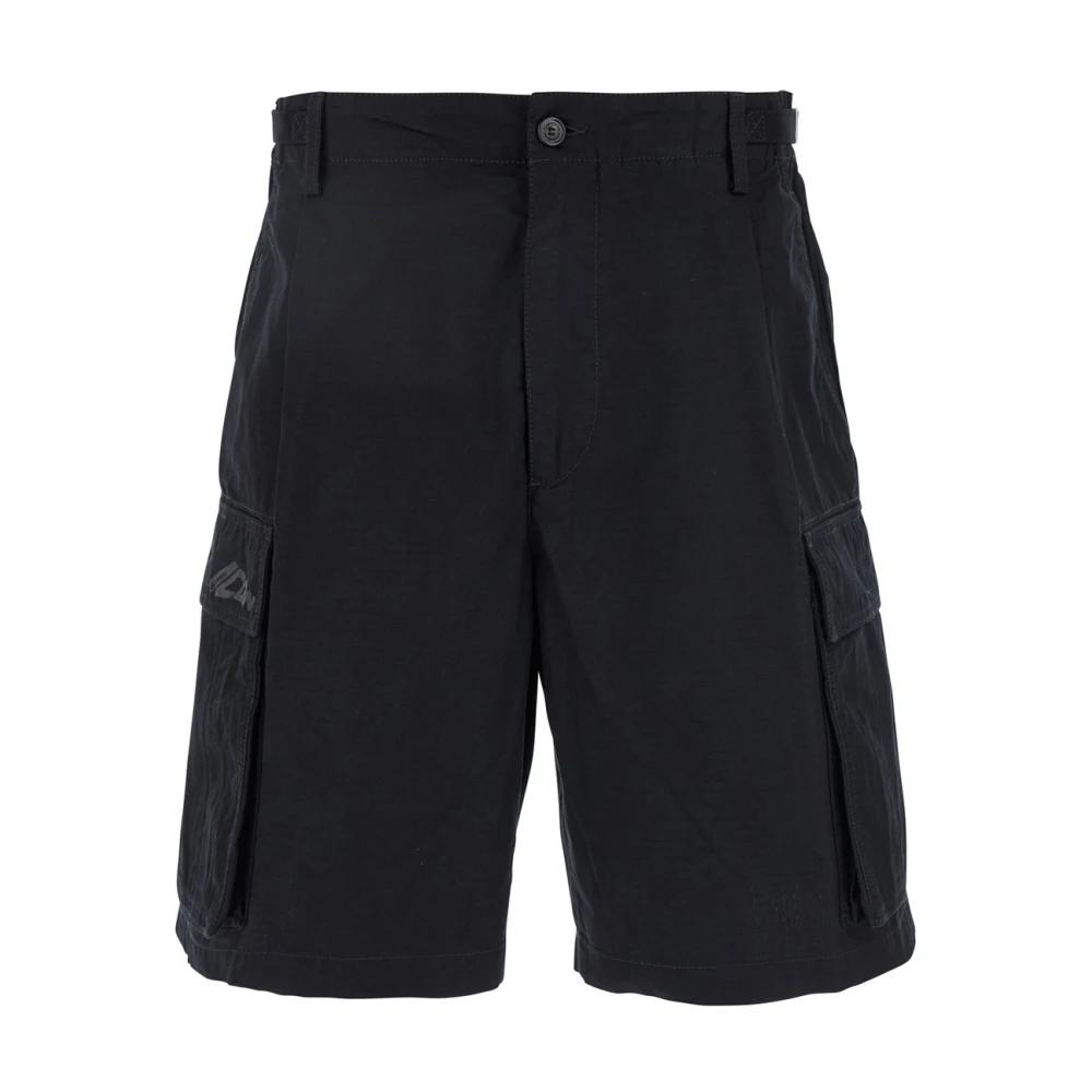 Dsquared2 Zwarte Cargo Shorts in Katoen Man Black Heren