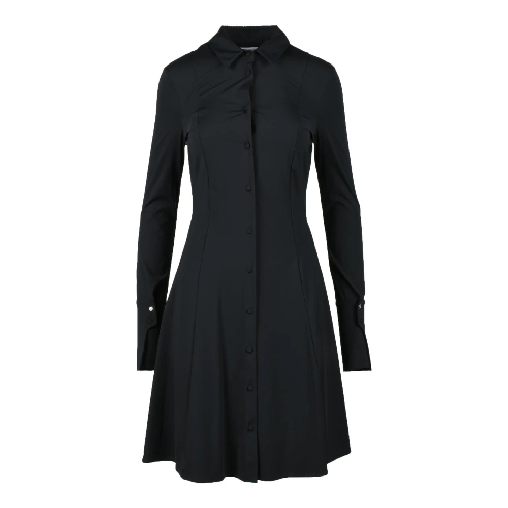 PATRIZIA PEPE Elegante Damesjurk Nylon Elastaan Black Dames