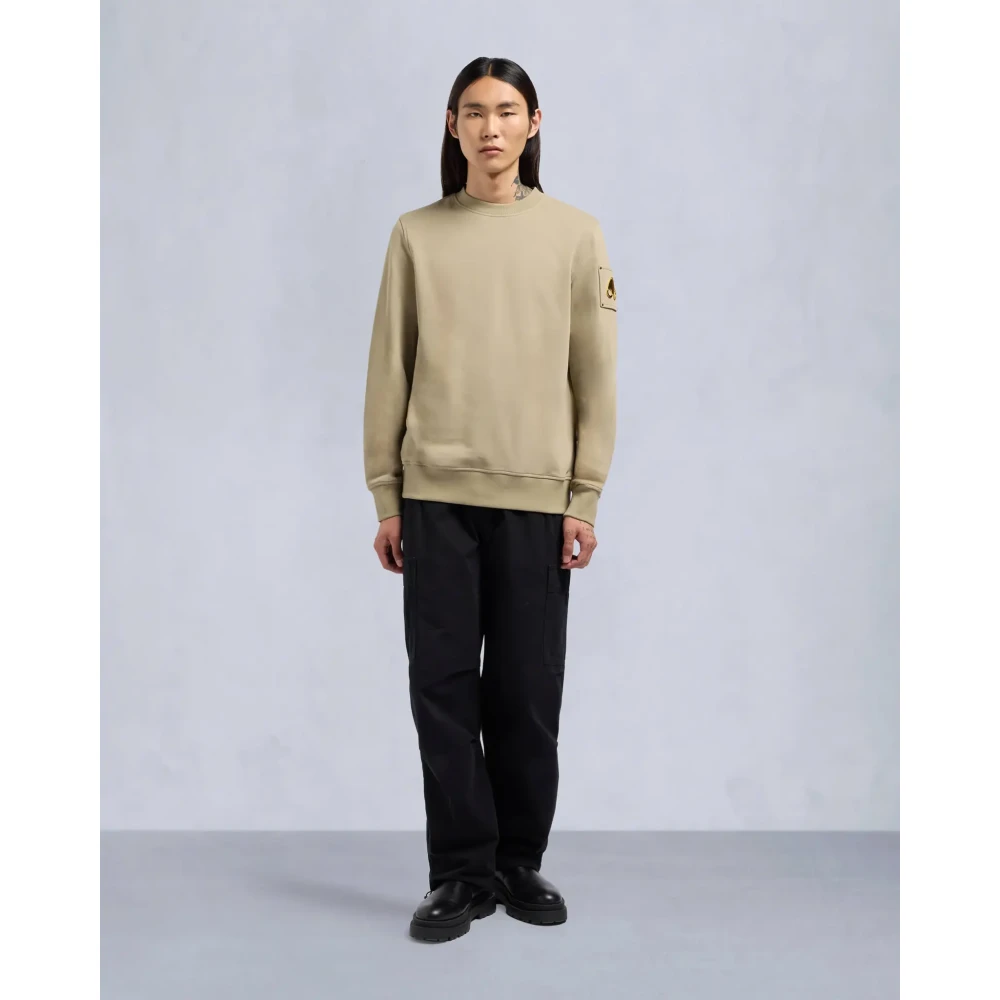 Moose Knuckles Snyder Crewneck Sage Gold Beige Heren