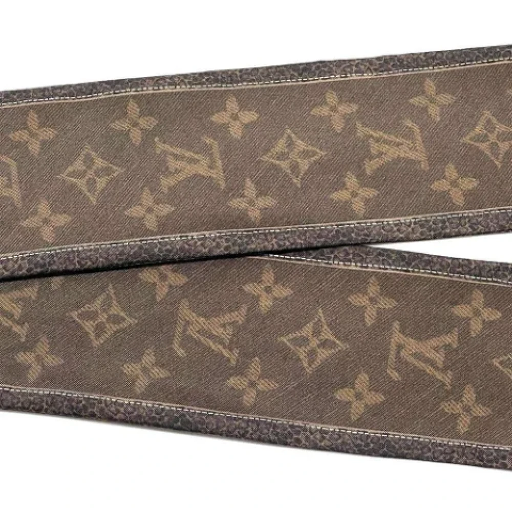 Louis Vuitton Vintage Pre-owned Silk scarves Brown Dames