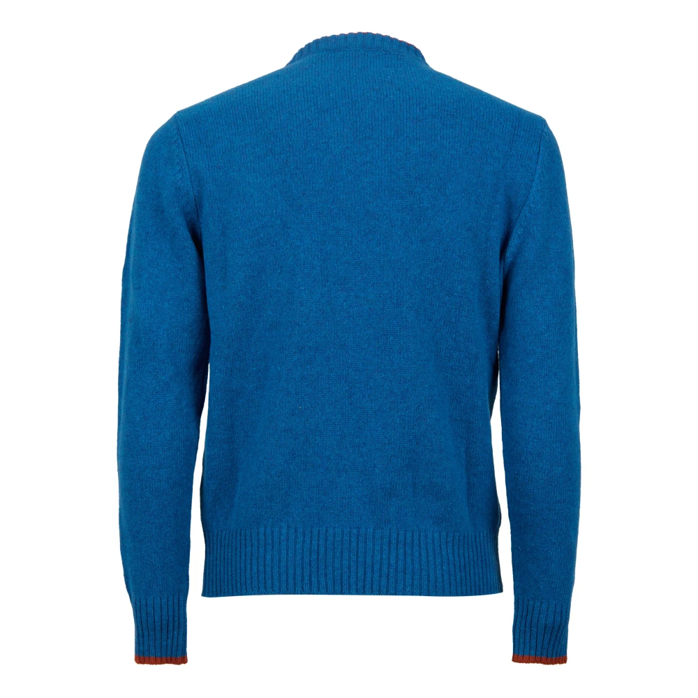 Gallo Lichtblauwe effen heren ronde hals Blue Heren