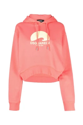 Logo Tryckt Hoodie med Dragsko