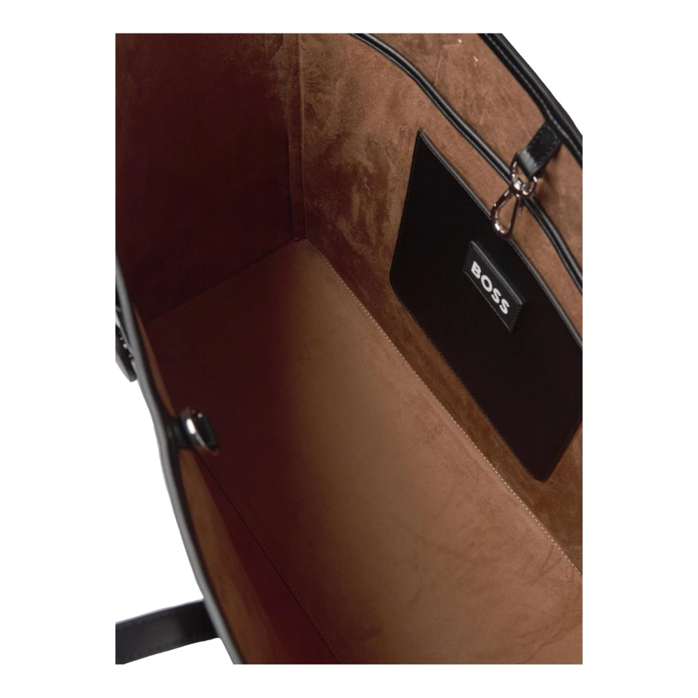 Hugo Boss Ecopelle Liriel Shopper in Zwart Black Dames