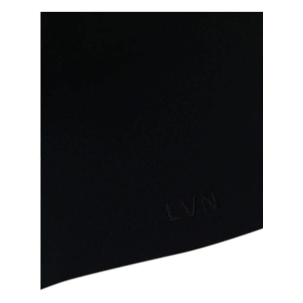 Liviana Conti Zwarte Strapless Top Geborduurd Logo Black Dames