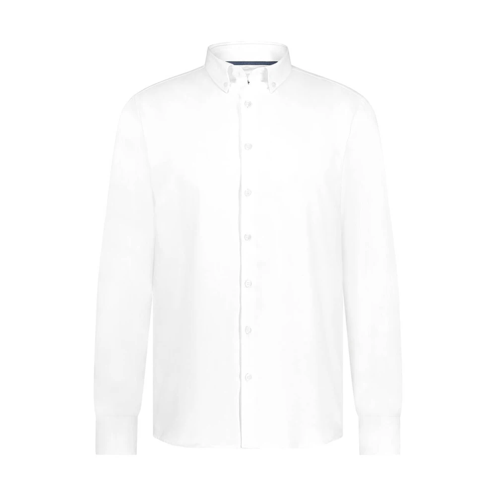 State of Art Effen Oxford Overhemd Lange Mouw White Heren