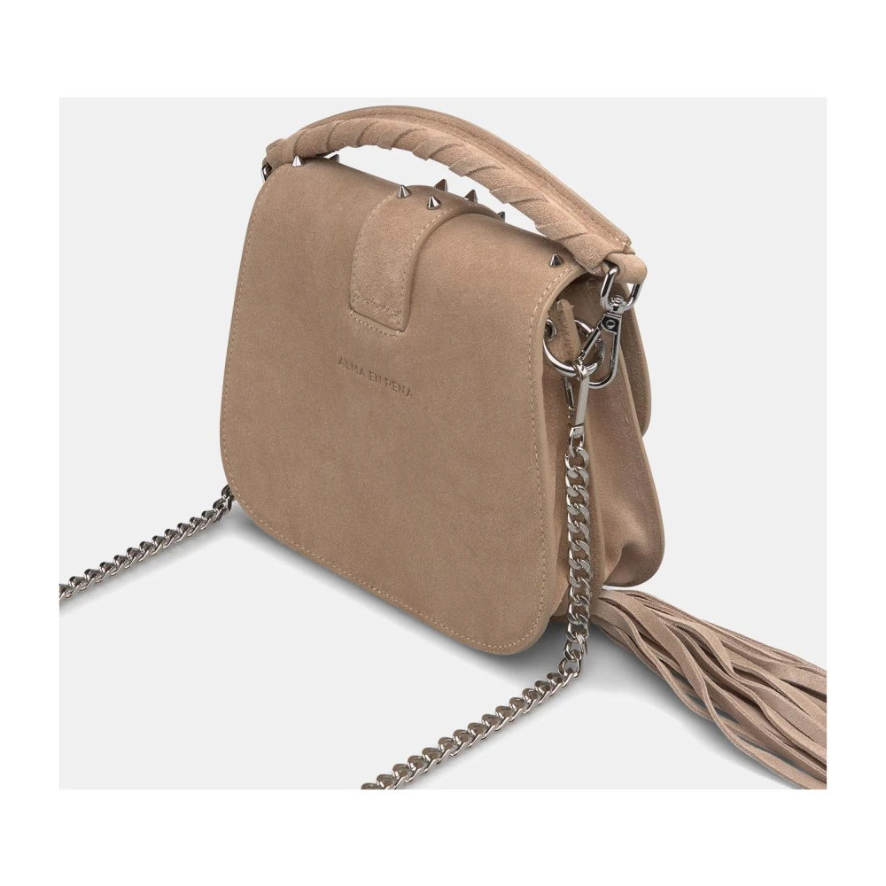 Alma en Pena Studded handtassen Brown Dames