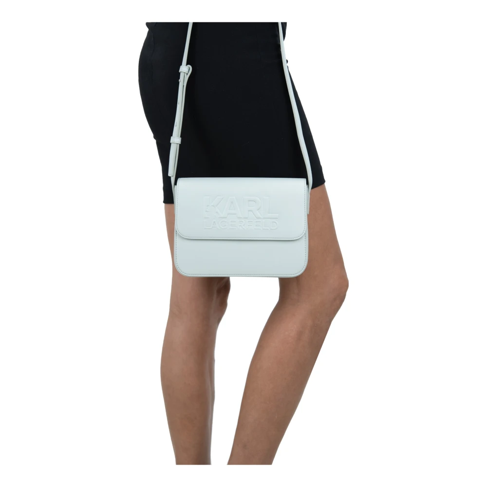 Karl Lagerfeld Dames Schoudertas Magnetische Knoop Blue Dames