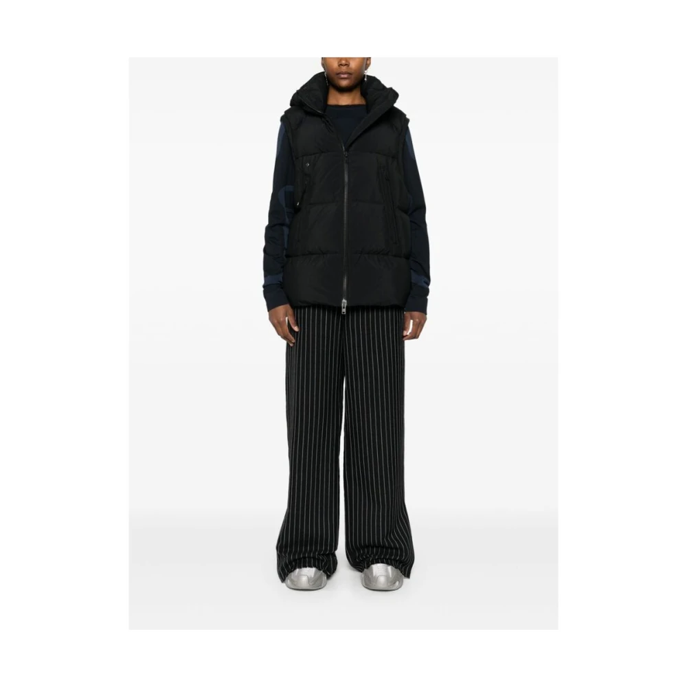 Achilles Ion Gabriel Zwarte Pinstripe Wollen Broek Black Heren