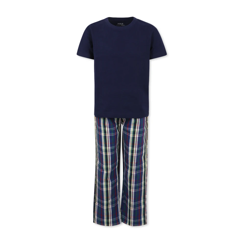 Ralph Lauren Unisex Blue 8P0194 Bcv Pajamas Size 8