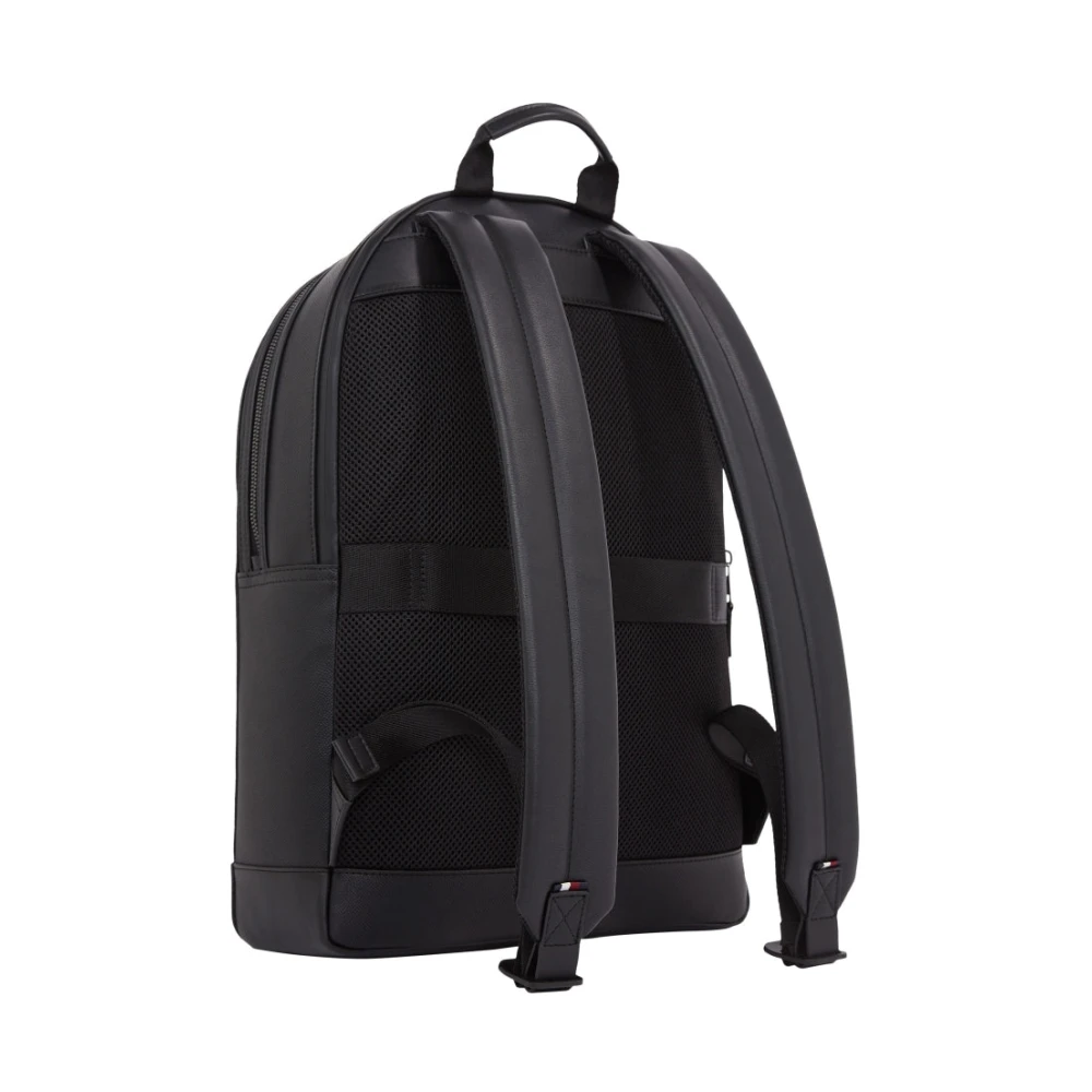 Tommy Hilfiger Zwarte Monogram Rugzak voor Mannen Black Heren