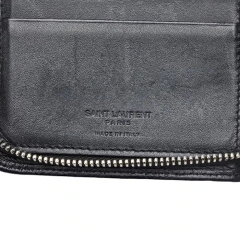 Yves Saint Laurent Vintage Pre-owned Leather wallets Black Heren