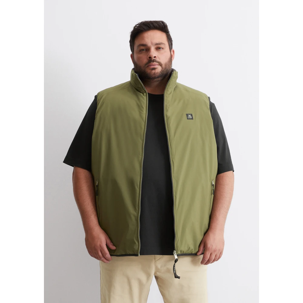 Marc O'Polo Omkeerbaar vest regular Green Heren
