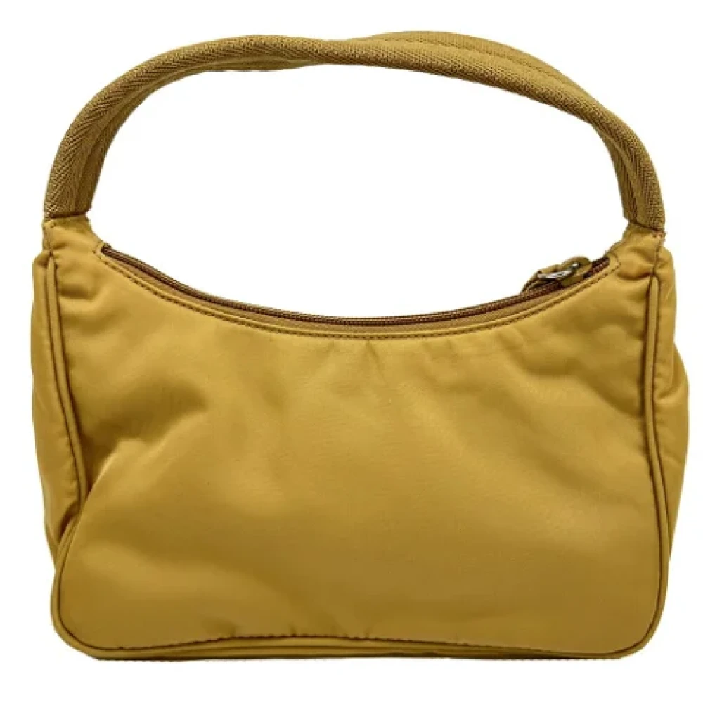 Prada Vintage Pre-owned Nylon prada-bags Yellow Dames