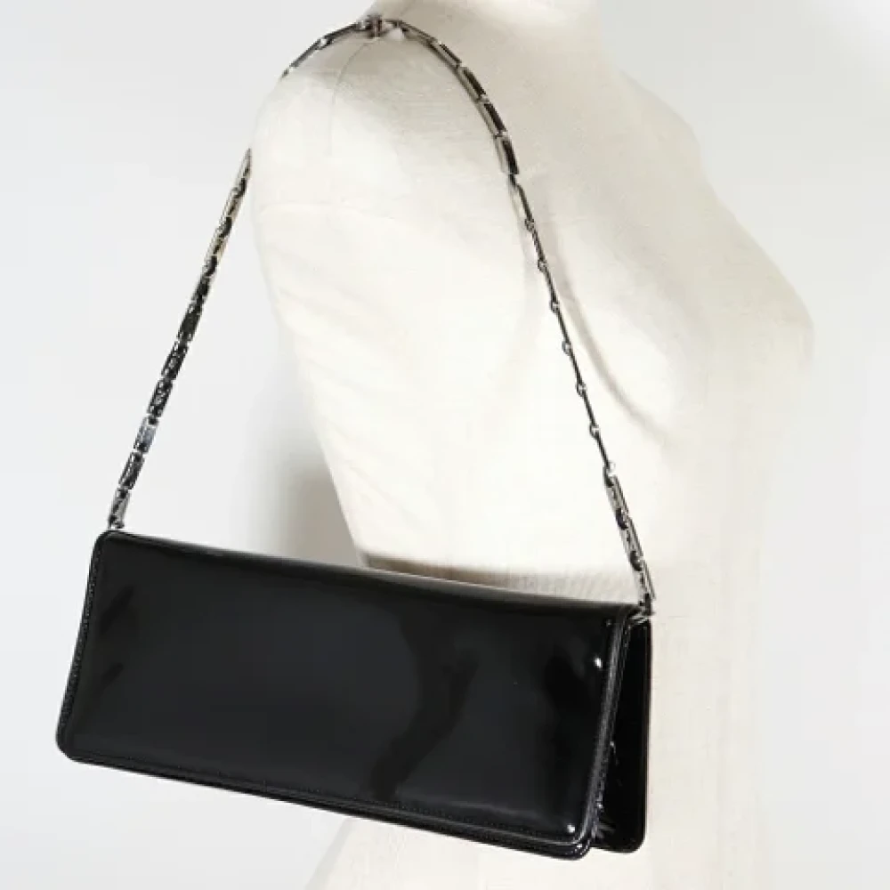 Salvatore Ferragamo Pre-owned Fabric shoulder-bags Black Dames