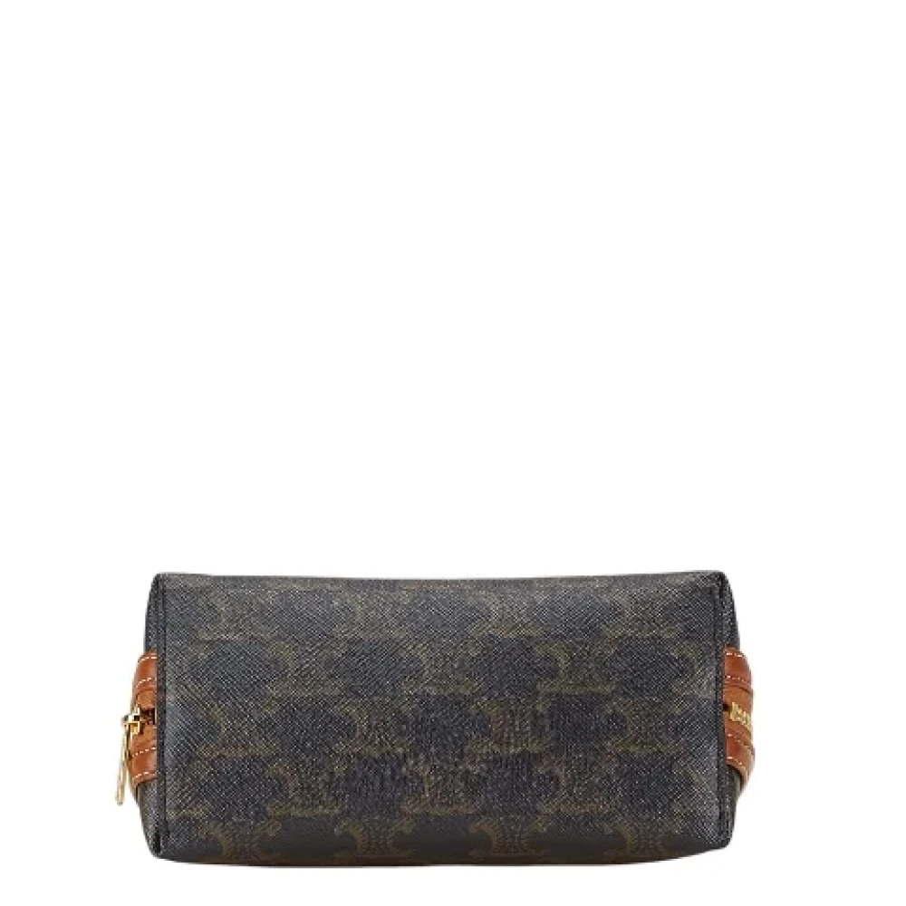 Celine Vintage Pre-owned Canvas handbags Black Dames