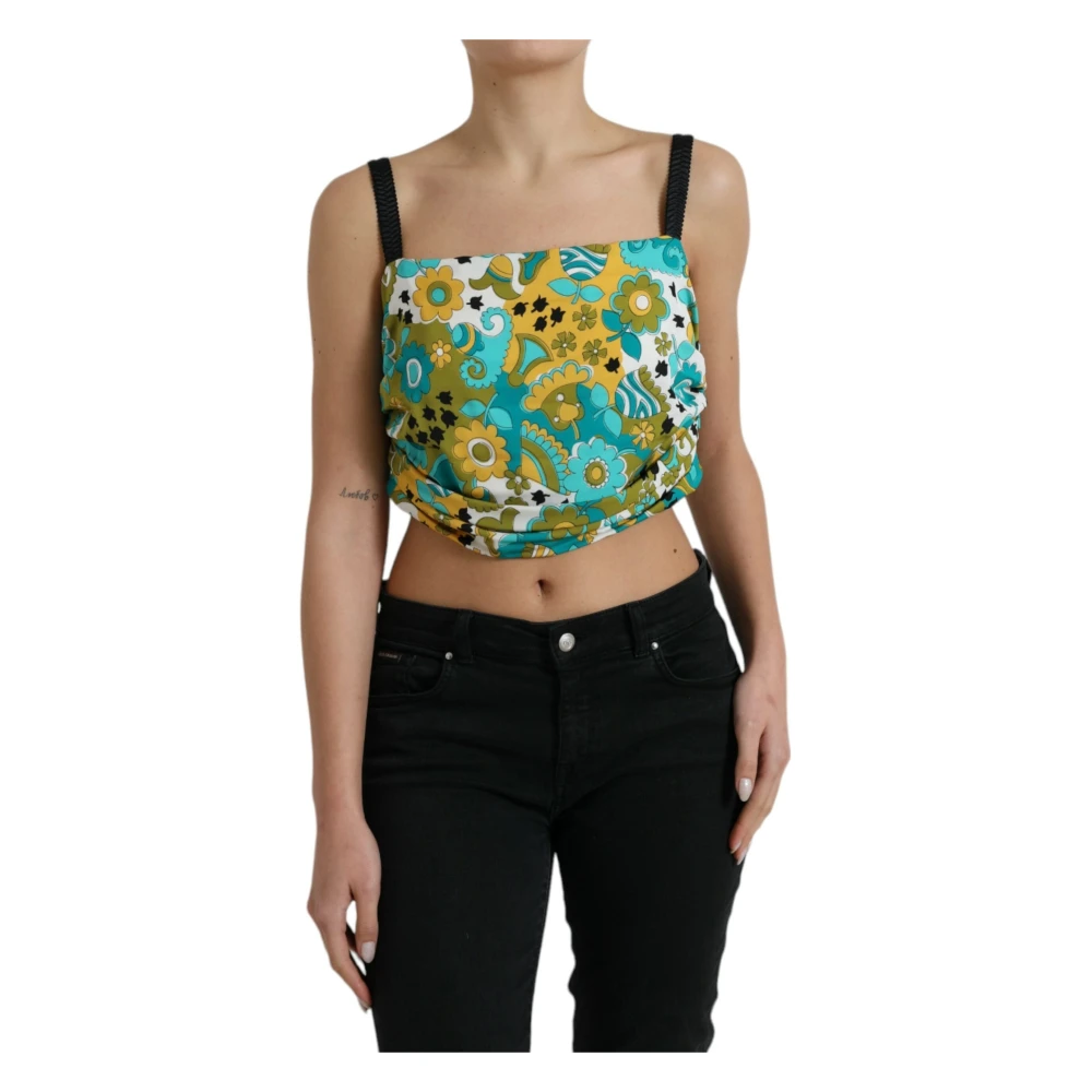 Dolce & Gabbana Women's Multicolor Tank Top - Sleeveless Tops - 3XL - Tops