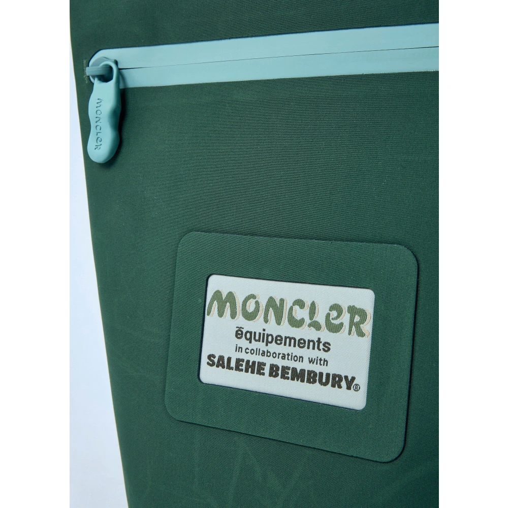 Moncler Crossbody Tas met Logo Patch Green Heren