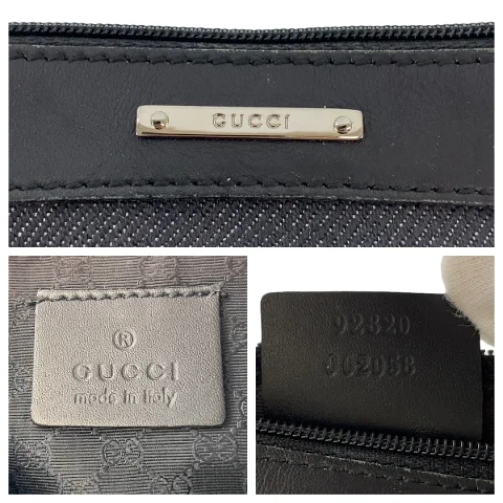 Gucci Vintage Pre-owned Canvas gucci-bags Black Dames