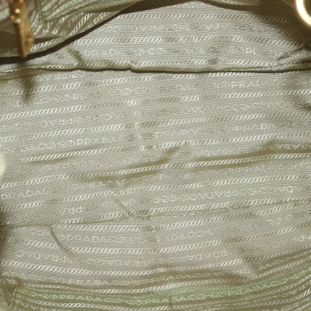 Prada Vintage Pre-owned Fabric prada-bags Beige Dames