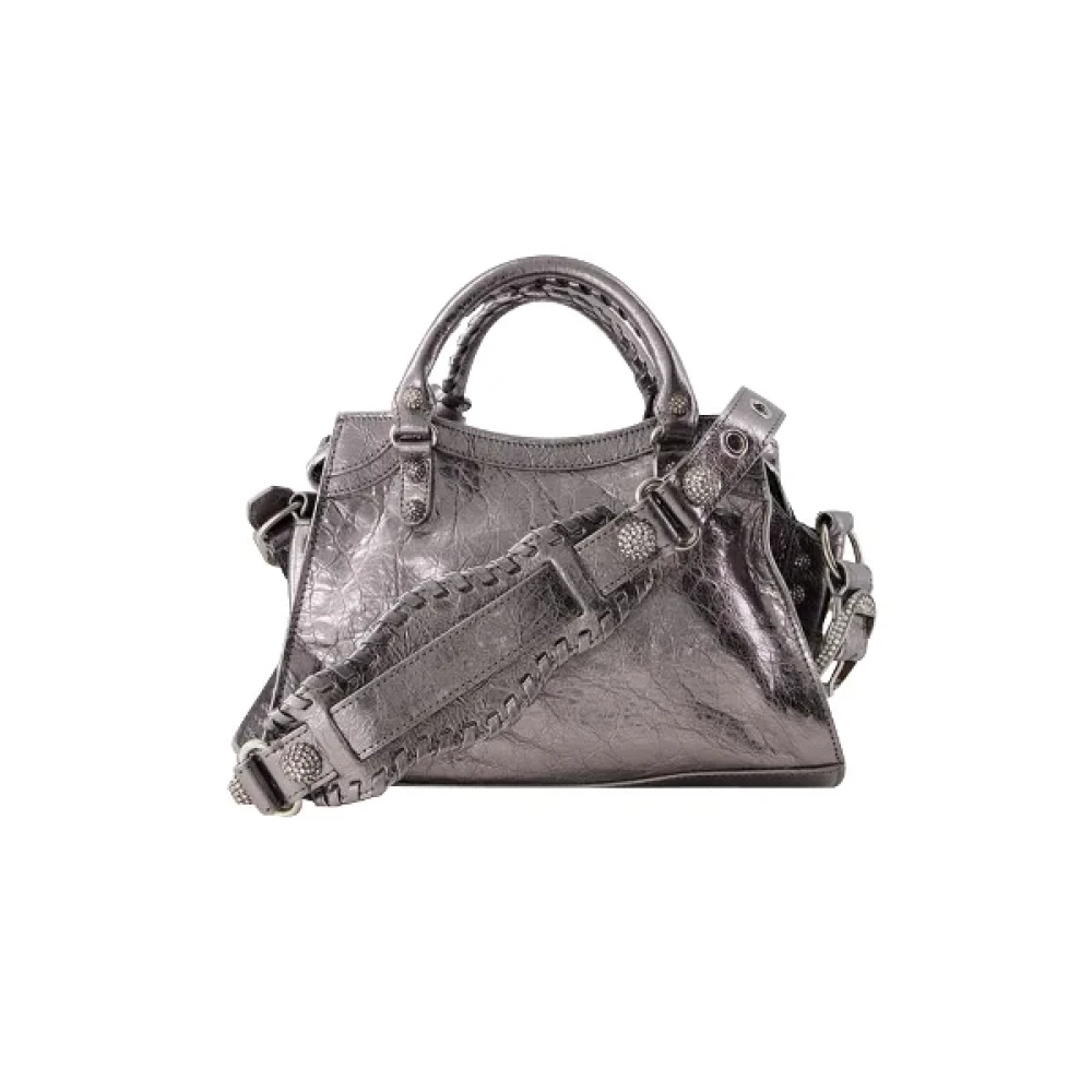 Balenciaga Leather handbags Gray Dames
