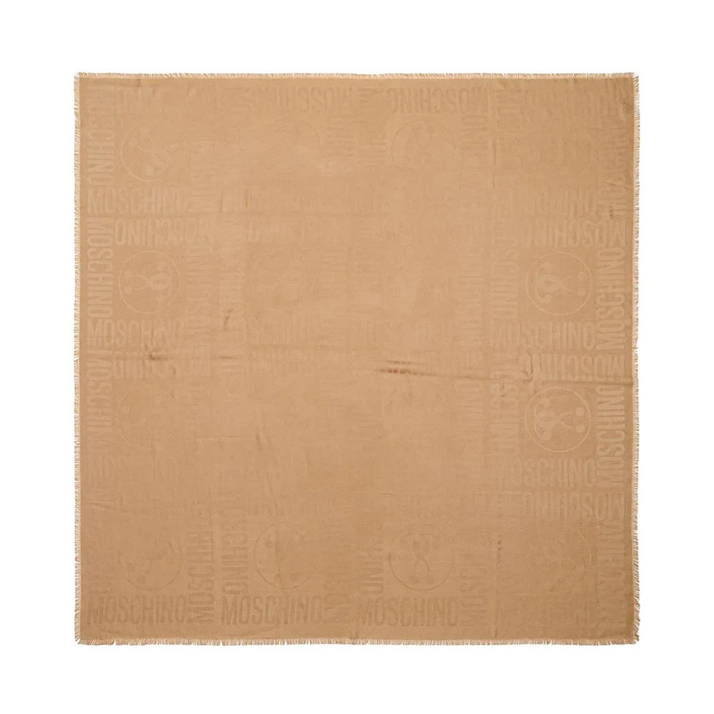 Moschino Stijlvolle Sjaal voor Modieuze Look Brown Dames