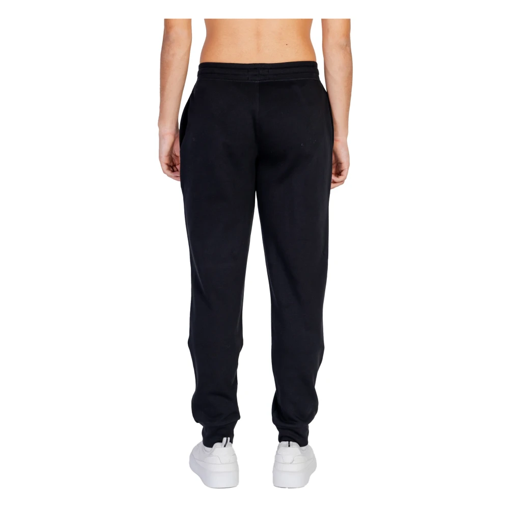 Emporio Armani Zwarte Vetersluiting Broek met Voorzakken Black Heren