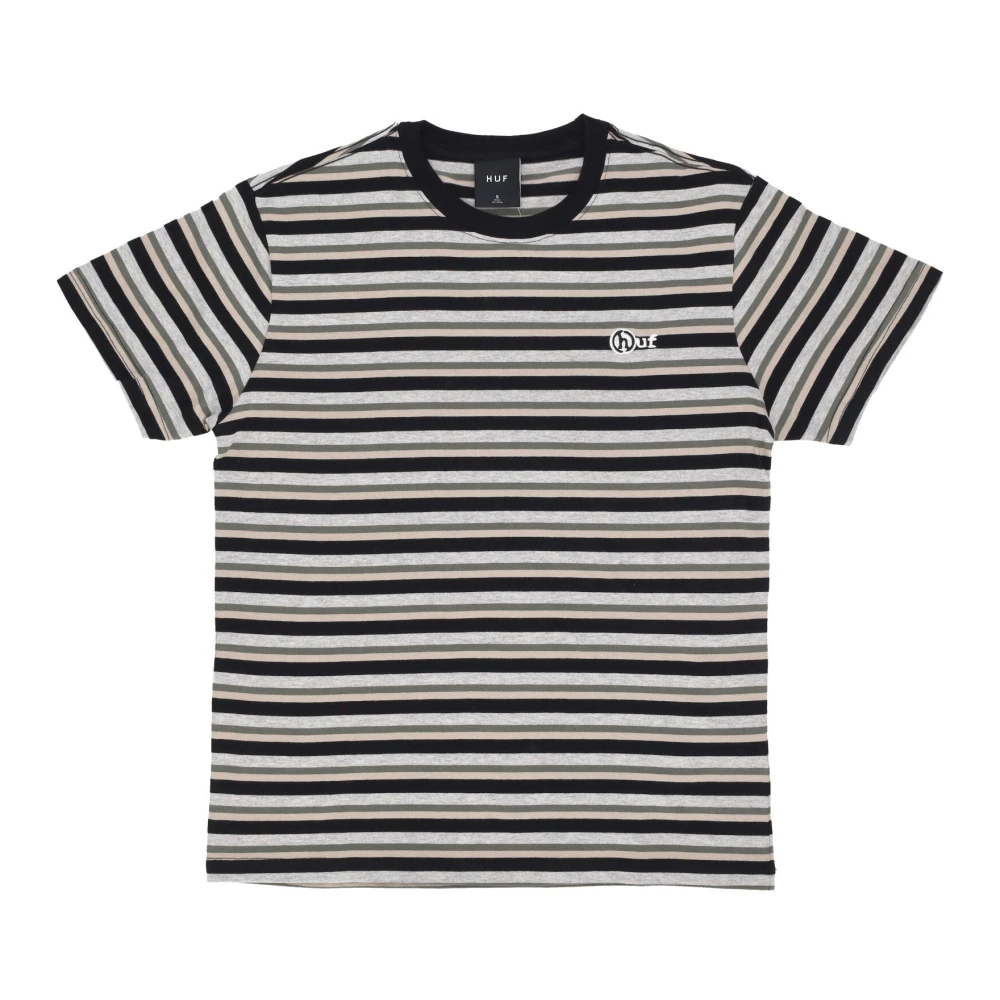 HUF Gestreepte Gebreide Top Crème T-Shirt Multicolor Heren