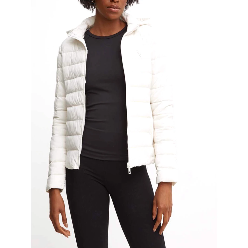 Guess Gewatteerde Gevoerde Jas White Dames
