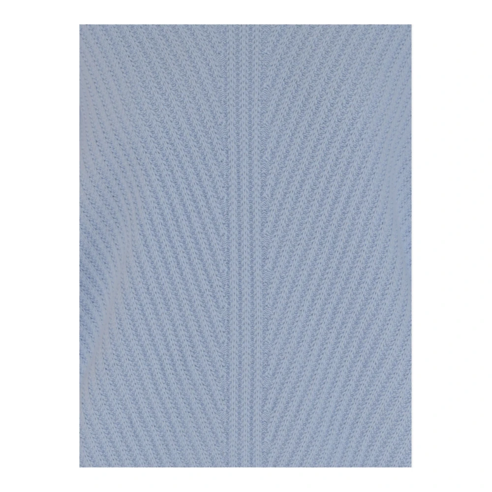 allude Heldere Blauwe V-hals Trui Blue Dames