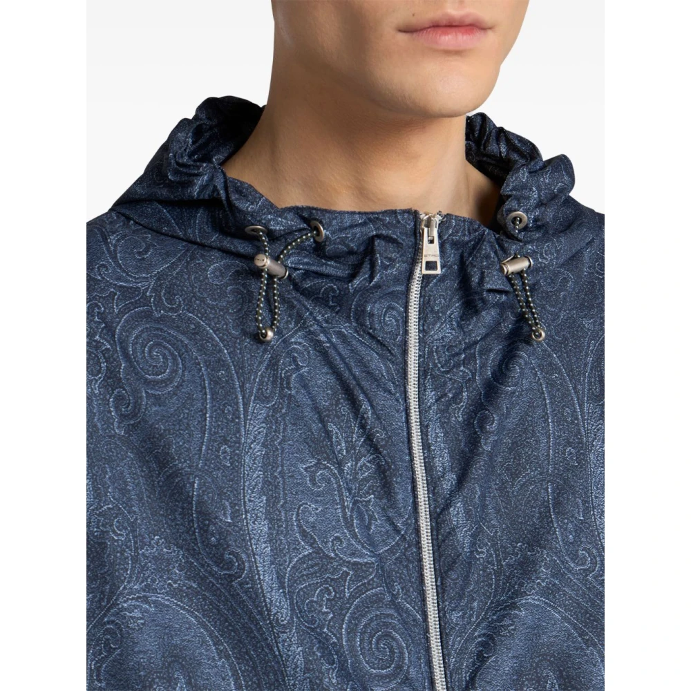 ETRO Blauwe Stijlvolle Jassen voor Mannen Blue Heren