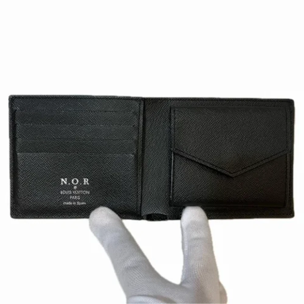 Louis Vuitton Vintage Pre-owned Leather wallets Black Dames