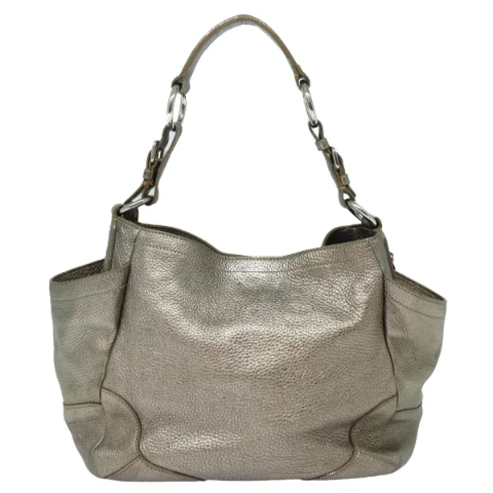 Prada Vintage Pre-owned Leather prada-bags Yellow Dames