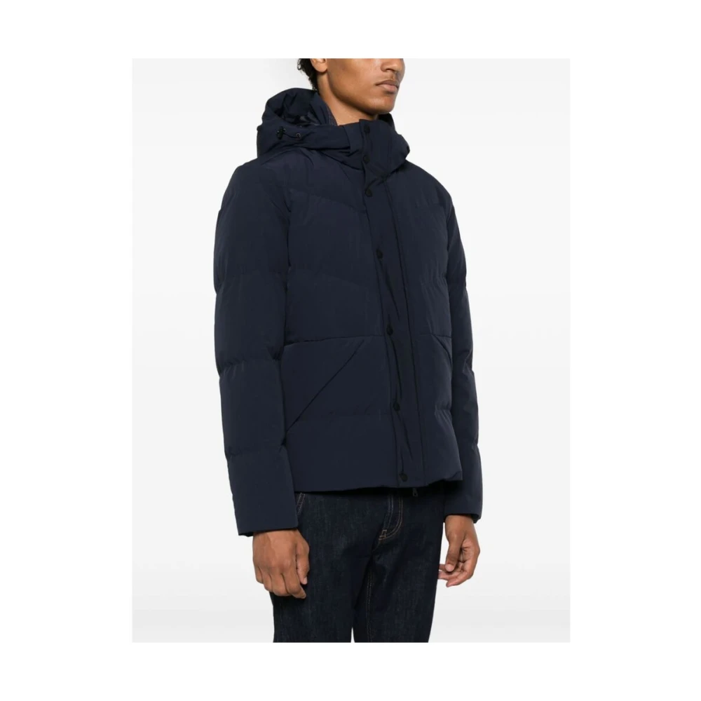PAUL & SHARK Navy Blauw Gewatteerd Jack Blue Heren