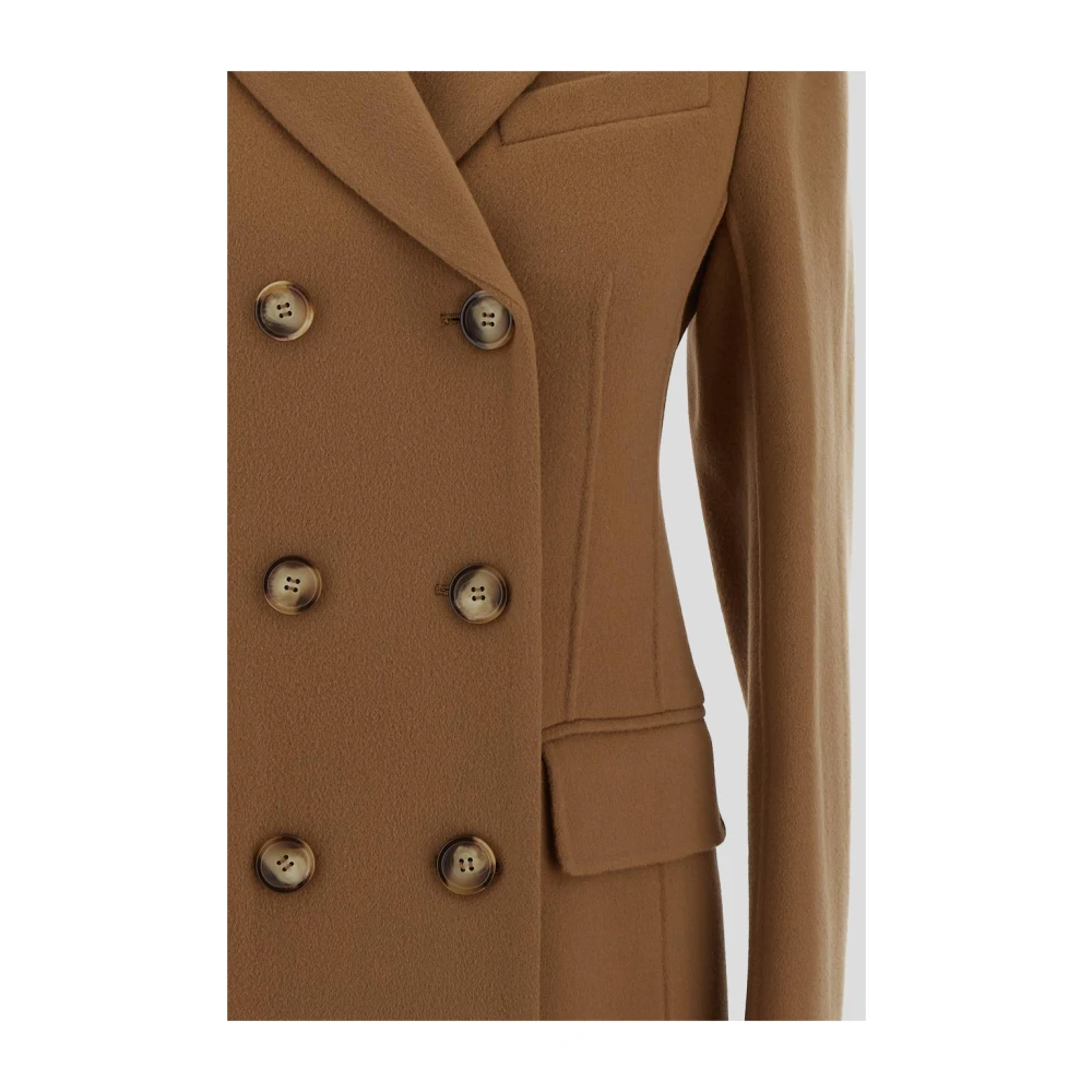 SPORTMAX Morgana wolmantel Brown Dames