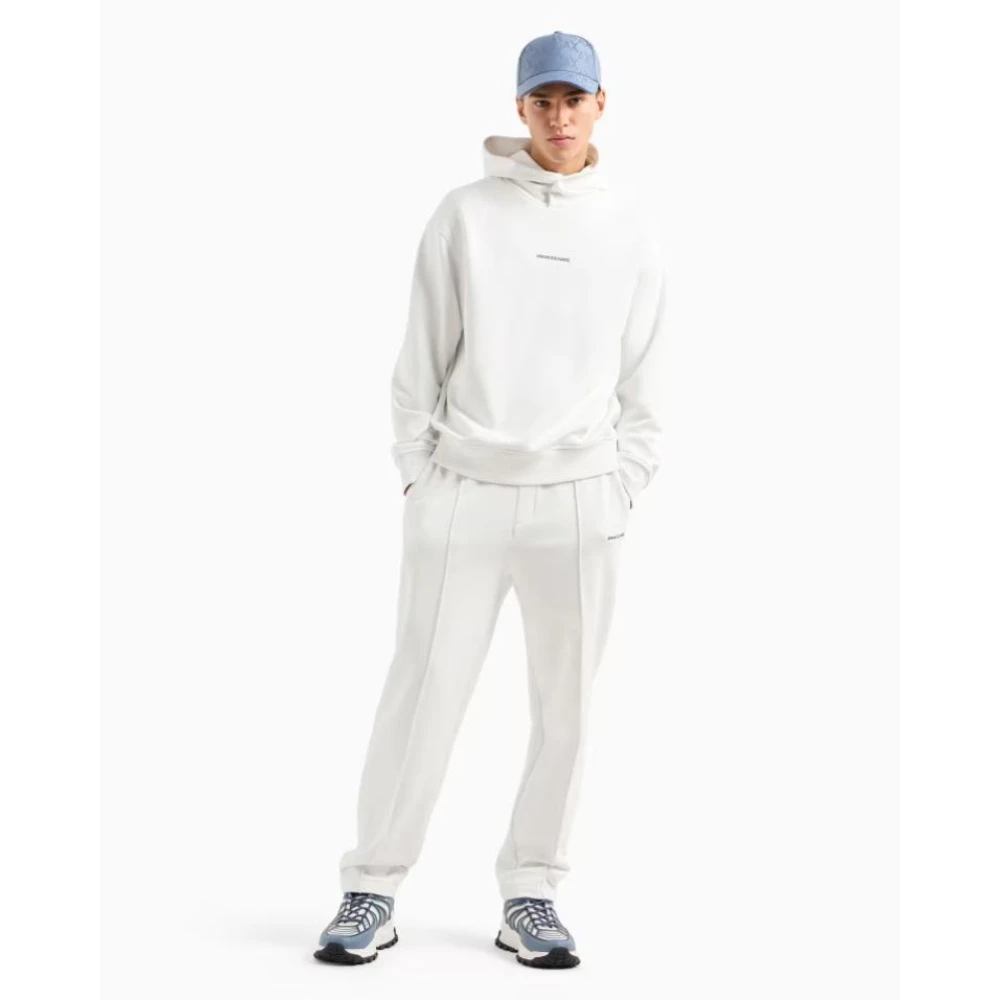 Armani Exchange Hoodie Sweatshirt White Heren