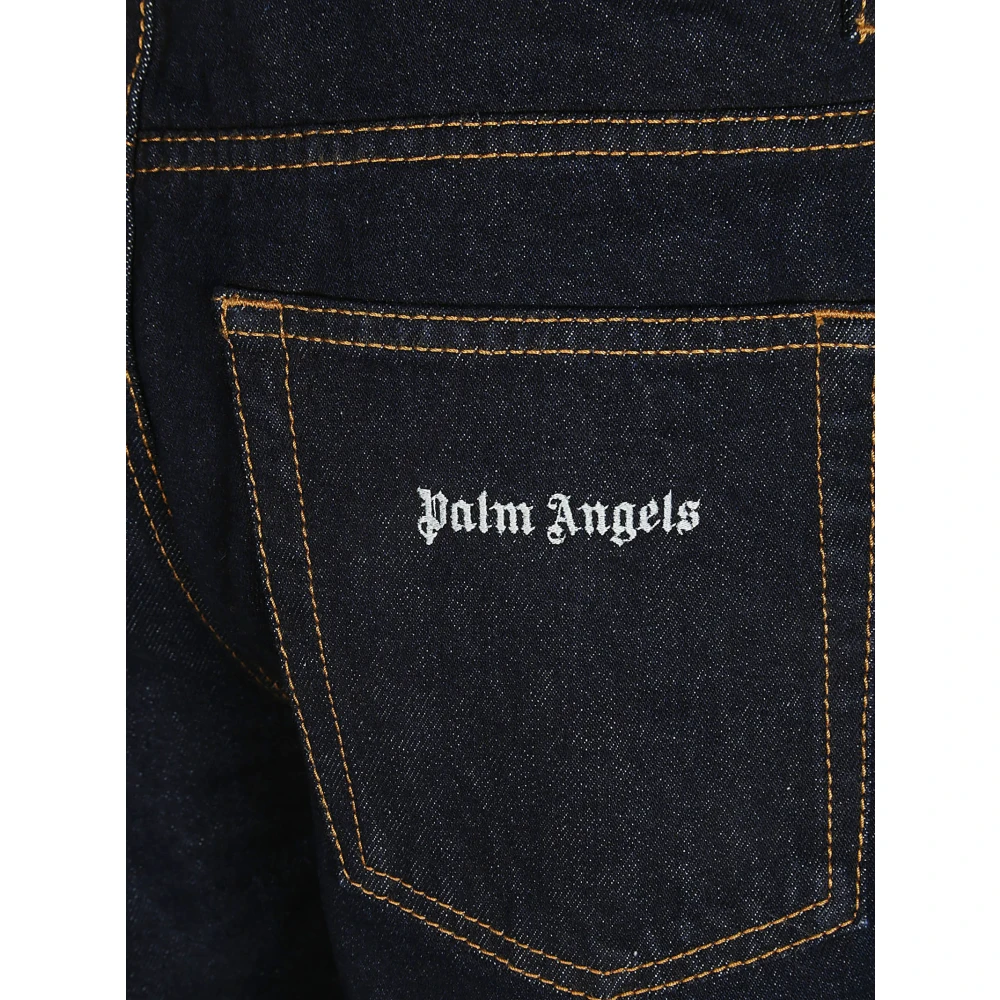 Palm Angels 5-Pocket Broek Blue Heren
