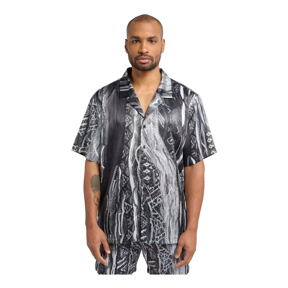 carlo colucci Stijlvol Allover Print Overhemd Multicolor Heren