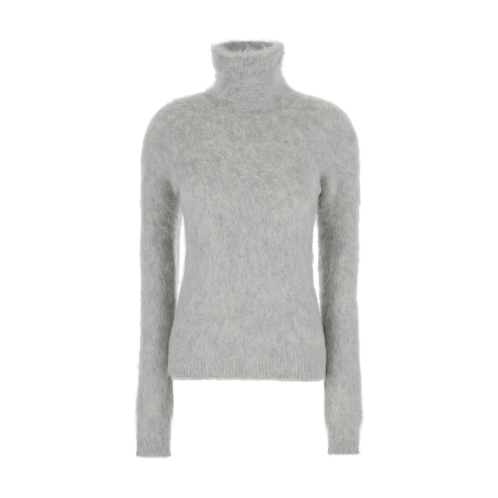 SPORTMAX Grijze Alpaca Coltrui Trui Vrouw Gray Dames